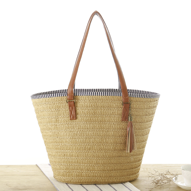 Solana Beach Straw Tassel Shoulder Bag - Home Goods, Clothing ...