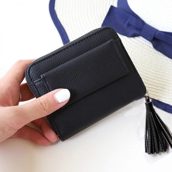 Fashionable Compact Pink Wallet with Tassel - Home Goods, Clothing ...
