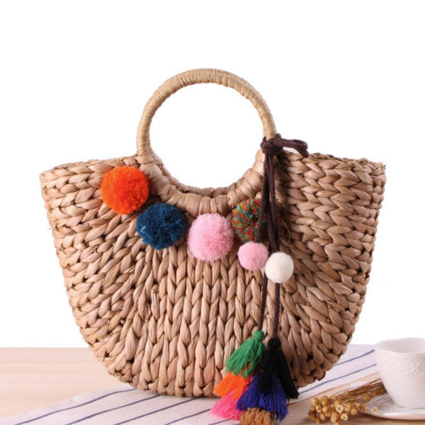 Fashion :: Bags & Purses :: Sunset Sands Voyager Large Straw Beach Tote Bag