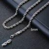 5mm Silver Rope