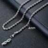 4mm Silver Rope