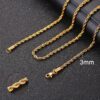 3mm Gold Rope