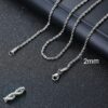 2mm Silver Rope