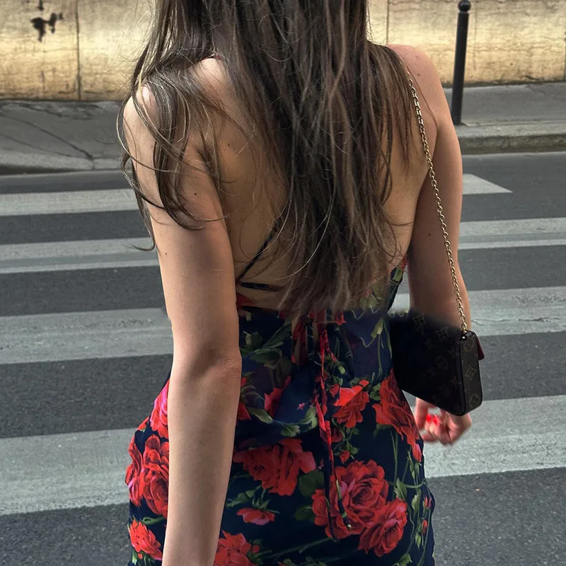 Awessories Multi Floral Flowers Print Spaghetti Strap Maxi Dress Awessories Multi Floral Flowers Print Spaghetti Strap Maxi Dress